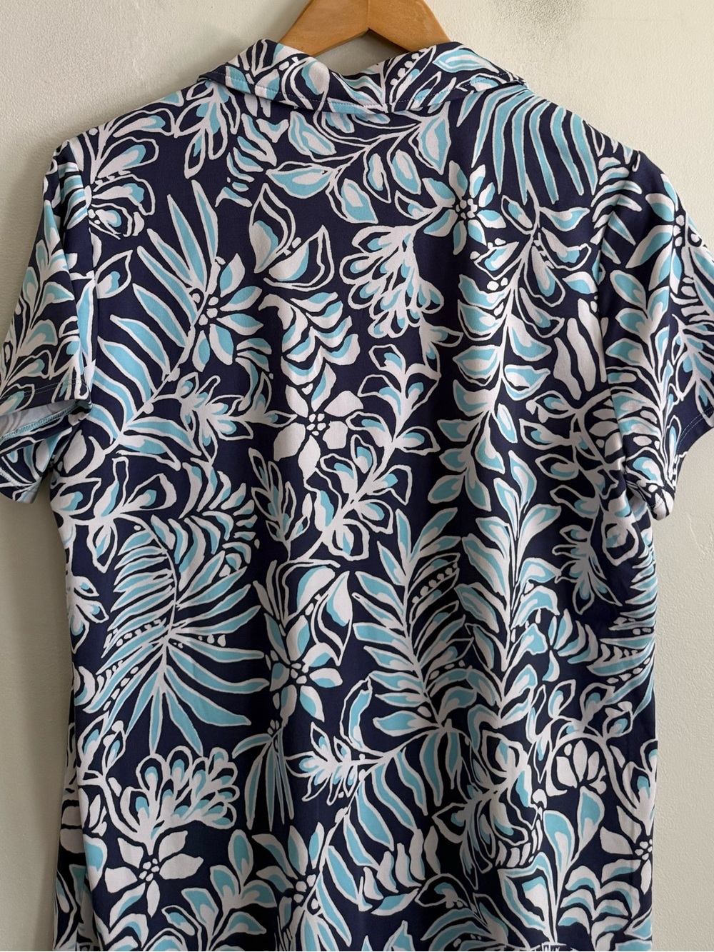 Lily Pulitzer DUNE UPF 50+ SHORT SLEEVE Tropical Floral Polo Shift Dress - Picture 9 of 9